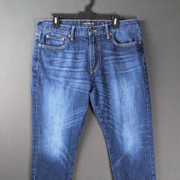 Lucky Brand Other - Lucky Brand Jeans Men 36x30 Slim Straight Blue Denim Dark Fade Professional Pant
